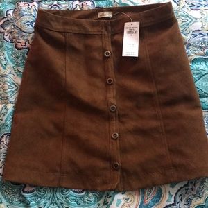 Suede Skirt